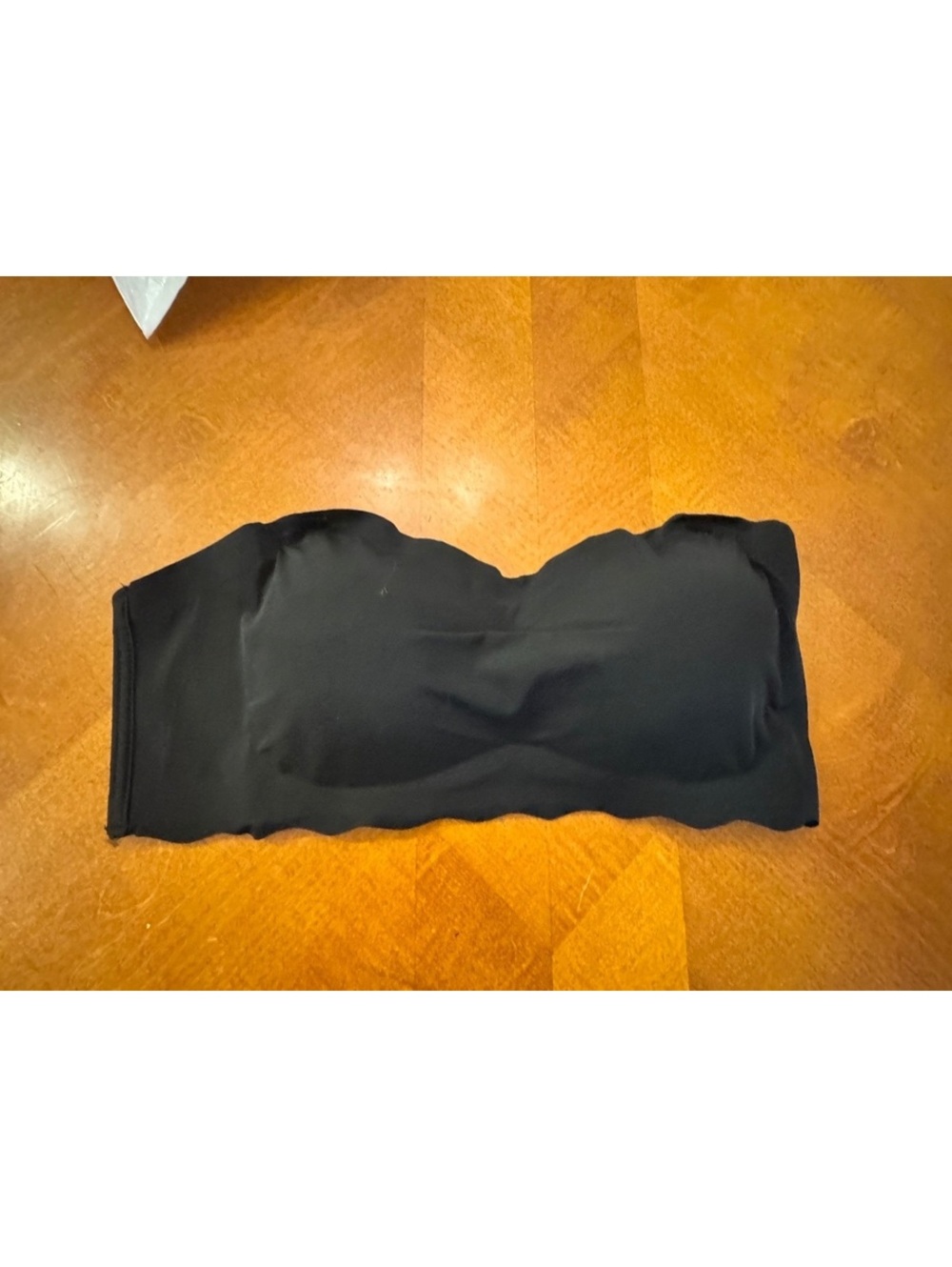 Black Strapless Bandeau Bra with Removable Straps Size XL 3228